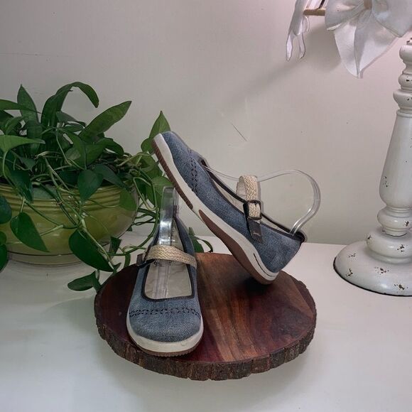 Jambu Gray and Brown Flats Comfortable Mary Jane Loafers - Picture 1 of 11